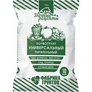 Почвогрунт Фабрика Торфа Универсальный питательный Дачные рецепты