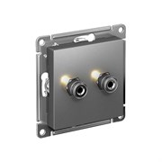 Двухместная аудиорозетка Systeme Electric AtlasDesign