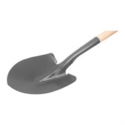 Лопата штыковая для сыпучих грузов Курс (Американка) с деревянным черенком и V-ручкой 230x280x1360 мм