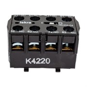 Блок-контакт для миниконтакторов iskra ND4M-04