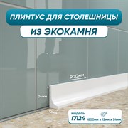 Акриловый плинтус для столешницы BNV ГЛ24