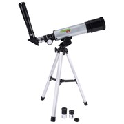 Телескоп рефрактор астрономический настольный, увеличение 90х, объектив 50 мм, фокус 360 мм, видоискатель, 50360, BRAUBERG KIDS, 391396