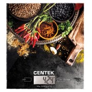 Весы кухонные CENTEK CT-2462 "Специи", электронный дисплей, max вес 5 кг, тарокомпенсация, стекло, CT-2462 Специи