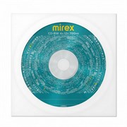 Диск CD-RW MIREX, 700 Мб, 4-12x, бумажный конверт, 1 штука, UL121002A8C