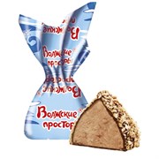 Конфеты СЛАВЯНКА "Волжские просторы" в вафельной крошке, с начинкой пралине, 1000 г, 40187