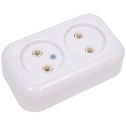 Двухместная розетка Кунцево-Электро ВАЛЕНТИНА РА10-382