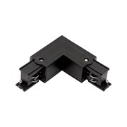 Угловой левый коннектор для трековых систем DesignLed CN-3F-L-L-BL