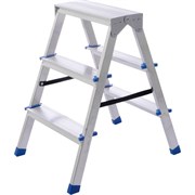 Двухсторонняя алюминиевая стремянка STAIRS AS203