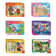 Пазл картонный 30 элементов, "МАКСИ-ПАЗЛЫ", АССОРТИ, поле 27х18 см