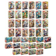 Пазл картонный 54 элемента "ОЧАРОВАТЕЛЬНЫЕ МОРДАШКИ", КОМПЛЕКТ 40 штук, 175х130 мм, HATBER