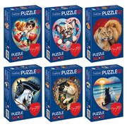 Пазл картонный 2 в 1 "ДВА СЕРДЦА" Premium, 140 + 38 элементов, ассорти, размер поля 270х280 мм, 100х110 мм, HATBER