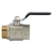 Латунный никилерованный шаровой кран для воды Millennium KVRFM5050