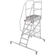 Передвижная односторонняя лестница-подмости НОВАЯ ВЫСОТА NV 5510