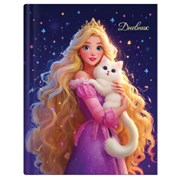 Дневник 1-4 класс 48 л., твердый, ЮНЛАНДИЯ, глянцевая ламинация, с подсказом, "Принцесса", 107582