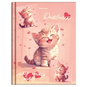 Дневник 1-4 класс 48 л., твердый, BRAUBERG, выборочный лак, с подсказом, "Миленький котёнок", 107594