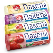 Мешки для мусора "Арома" 30 л, в рулоне, ассорти 20 шт., ПНД, 26х53,5 см, 9 мкм, GRIFON, 101-020