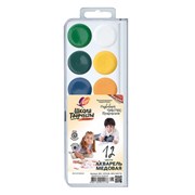 Краски акварельные ЛУЧ "Школа творчества", 12 цветов, медовые, без кисти, пластиковая коробка, 29С 1756-08