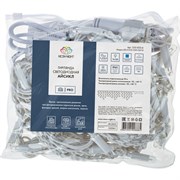 Гирлянда Neon-Night АЙСИКЛ бахрома, 2,4х0,6 м, белый ПВХ, 76LED синие