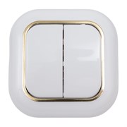 Двухклавишный выключатель Кунцево-Электро ВАЛЕНТИНА С56-034