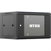 Настенный телекоммуникационный шкаф NTSS W 12U 600x600x635мм, 2 профиля 19, дверь стеклянная, боковые стенки съемные, задняя стенка, разобран