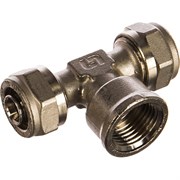 Никелированный тройник Uni-Fitt 667N6260