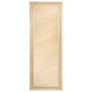 Глухая диагональная дверь Банные Штучки 3684