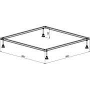 Каркас для литьевого поддона Aquanet 0.2