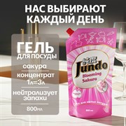 Концентрированный гель для мытья посуды и детских принадлежностей Jundo Sakura
