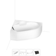 Угловая акриловая ванна Lavinia Boho Bell Pro