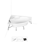 Угловая акриловая ванна Lavinia Boho Bell Pro