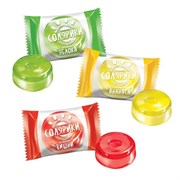 Карамель леденцовая СОЛЯРИКИ ассорти (яблоко, ананас, вишня), 1 кг, РНК662