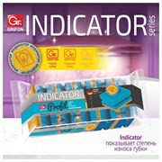 Губки для посуды 95х65х45 мм, КОМПЛЕКТ 5 шт., поролон/абразив, ПРОФИЛЬНЫЕ, ИНДИКАТОР ЗАМЕНЫ, GRIFON, 910-038