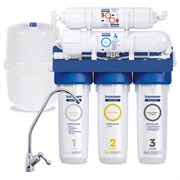 Фильтр для воды с краном и баком БАРЬЕР "МАСТЕР Осмо 75", обратный осмос, 5 ступеней, бак 12 л, Н151Р23