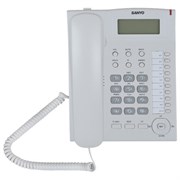 Телефон SANYO RA-S517W, спикерфон, память 30 номеров, тональный / импульсный режим, белый