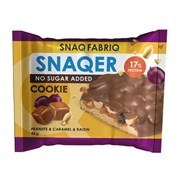 Печенье SNAQ FABRIQ "Арахис, изюм и карамель" без сахара 45 г, шоу-бокс, СФ97