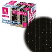 Электрогирлянда-занавес комнатная "Штора" 3х3 м, 196 LED, теплый белый свет, 220 V, ЗОЛОТАЯ СКАЗКА, 591352