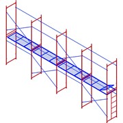 Комплект рамных лесов МЕГА 773