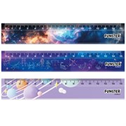 Линейка пластиковая 15 см, FUNSTER (ФАНСТЕР), "КОСМОС", ассорти, дисплей, 210917
