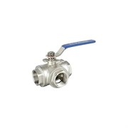 Трехходовой шаровый кран TITAN LOCK TL3V25-L-TF-S