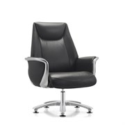Кресло HAWASAN (ХАВАСАН) PREMIUM EX-801, до 200 кг, алюминий, экокожа, черное, 533235