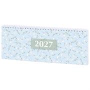 Планинг датированный 2027 285х112 мм, STAFF, гребень, картонная обложка, 64 листа, "Паттерн", 118704