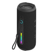 Колонка портативная KAIGO (КЕЙГО) BT16T, 10 Вт, Bluetooth, Micro SD, AUX, RGB, TWS, IPX7, черная, 514225