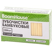 Зубочистки бамбуковые 1000 шт. в коробке BOOMHOUSE (БУМХАУС), 701956