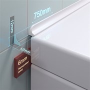 Акриловый плинтус-бордюр для ванной BNV ГЛ12