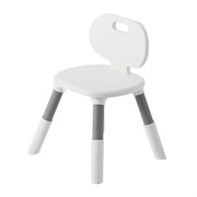 Стул детский растущий BRABIX KIDS CC-001, 2-8 лет, пластик серый + белый, 533293