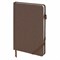 Ежедневник недатированный А5 138x213 мм BRAUBERG "Finest" под кожу, резинка, 136 л., коричневый, 111870 - фото 11000771