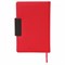 Ежедневник недатированный А5 138x213 мм BRAUBERG "Waves" под кожу, застежка 160 л., красный/черный, 111874 - фото 11000821
