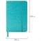 Ежедневник недатированный МАЛЫЙ 100х150 мм А6 BRAUBERG "Metropolis Ultra", под кожу, 160 л., бирюза, 113298 - фото 11007471