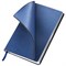 Ежедневник недатированный А5 138х213 мм BRAUBERG "Metallic", под кожу, 136 л., гибкий, синий, 113376 - фото 11008103