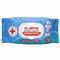 Салфетки влажные 72 шт., АНТИБАКТЕРИАЛЬНЫЕ с пластиковым клапаном, LAIMA "Antibacterial", 129997 - фото 11017549